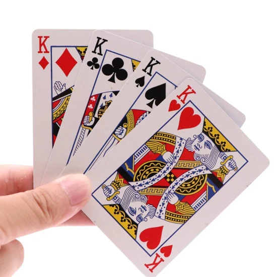 Logo personnalisé Magic Casino Cardistry papier publicitaire Poker impression jeu Texas cartes à jouer