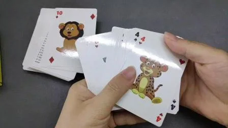 Les jeux de cartes de poker d'impression OEM pour le divertissement des enfants personnalisent les cartes à jouer